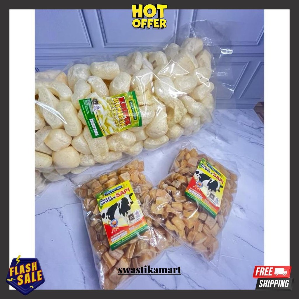 

Krecek Rambak Kotak Tebal 500 Gr Cod