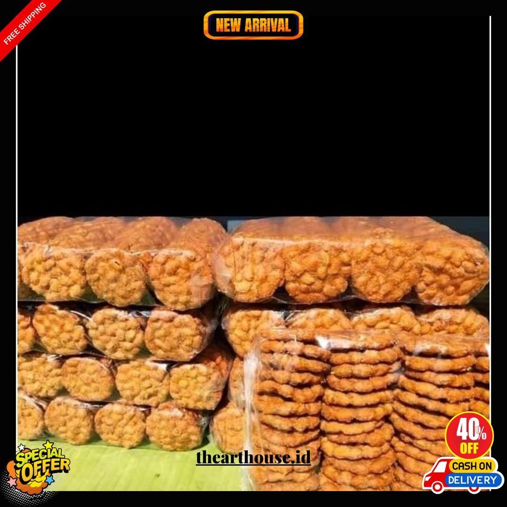 

Peyek Kacang Asin Oleh-Oleh Makassar Gratis Ongkir