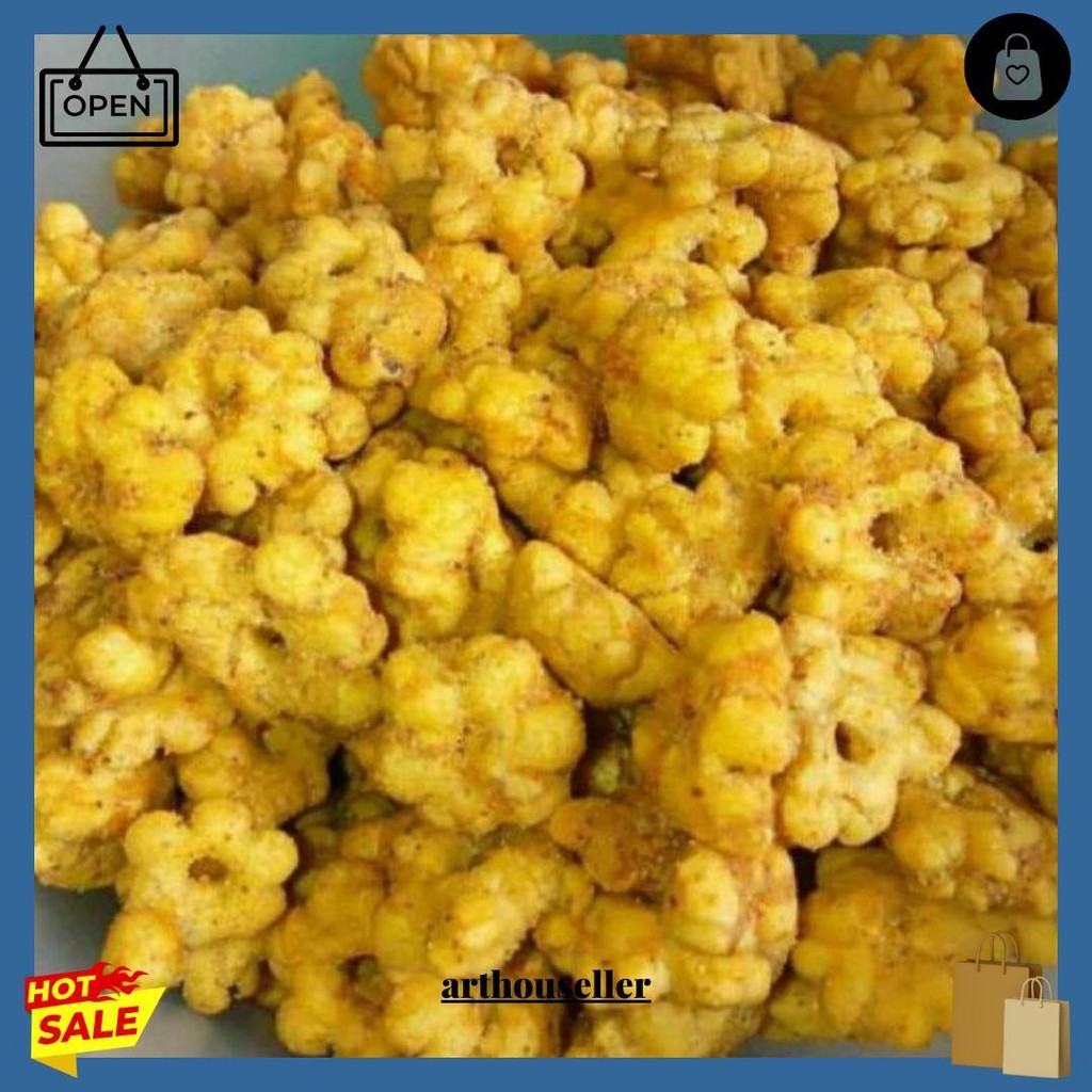 

[ 250Gr ] Ribut Snack Kembang Ribut Pilus Ribut Pedas Manis Asin Gurih Jajanan Jadul Siap Kirim