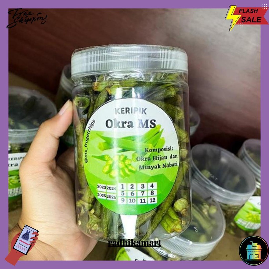 

Keripik Sayur Okra Premium 750 Ml Premium (Termurah) Cod