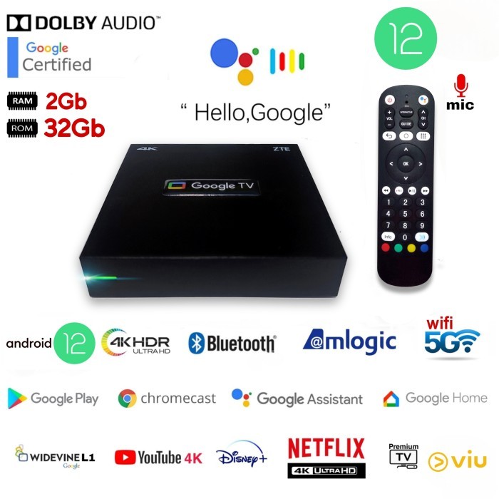 android tv box google certified voice assistant
