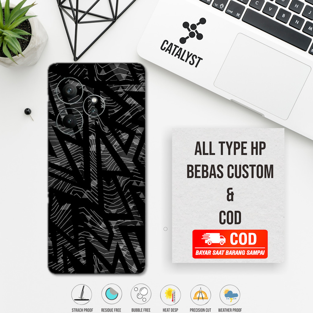 Garskin Hp Realme GT 6 Full Body abstract Kode nho buy 1 Get 2
