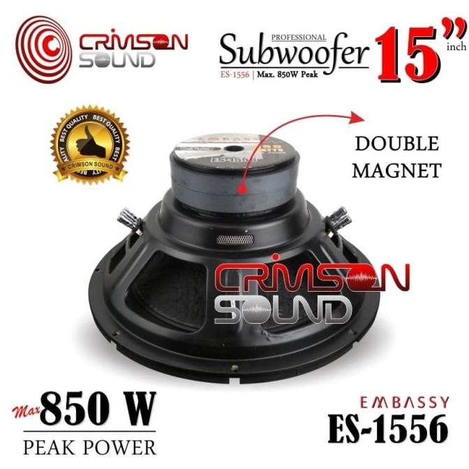 SUBWOOFER 15 Inch Double Magnet EMBASSY ES-1556 Terlaris