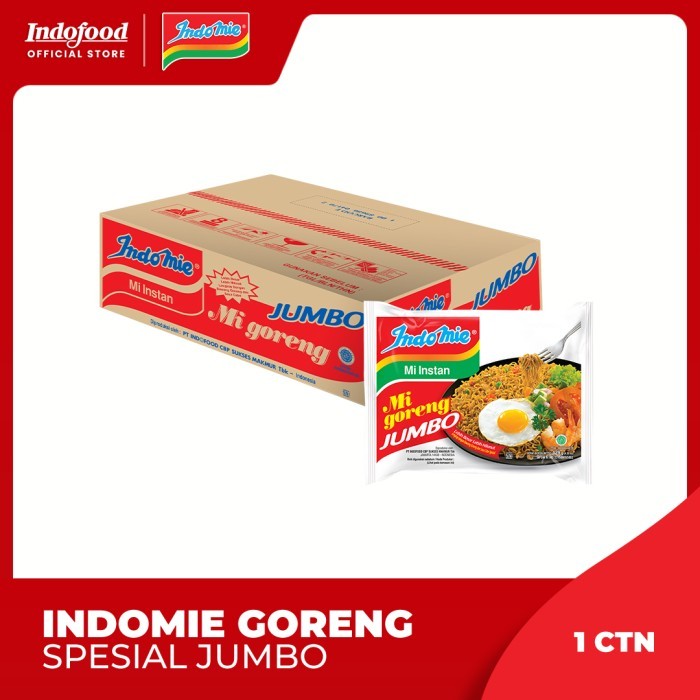 

PROMO MIE / PASTA / 1 ctn - Indomie Goreng Spesial Jumbo NON COD