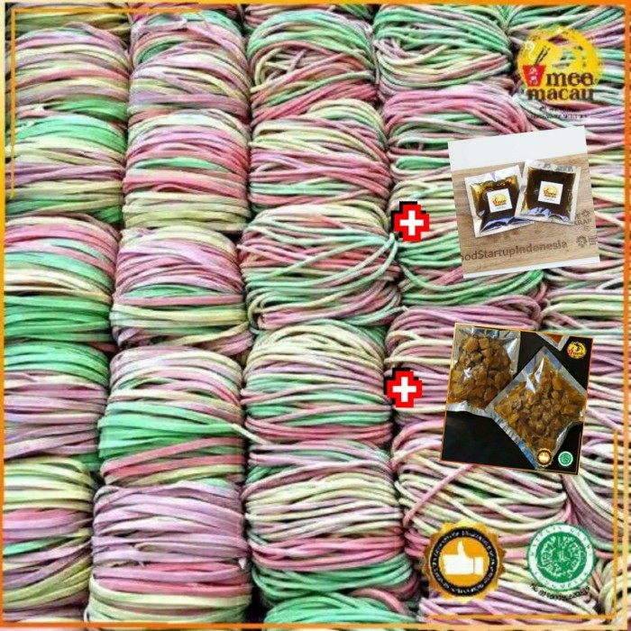 

PROMO MIE / PASTA / [PAKET KOMPLIT 10 PORSI] MIE RAINBOW+BUMBU+AYAM PANGSIT MIE AYAM BAKMI NON COD