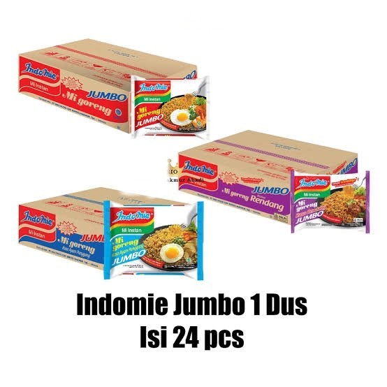 

PROMO MIE / PASTA / indomie Jumbo All Variant 1 Dus isi 24pcs NON COD