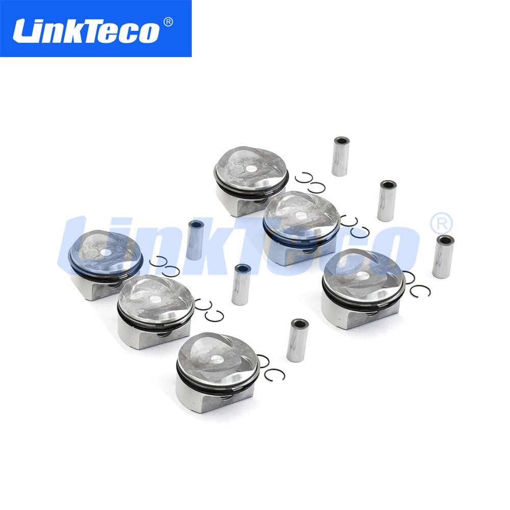 DAMO 6x Pistons and Rings Set STD Φ85.5mm For Audi A4 B8 A5 A6 C6 Q5 3.2 FSI CALA CALB 06E107065BS