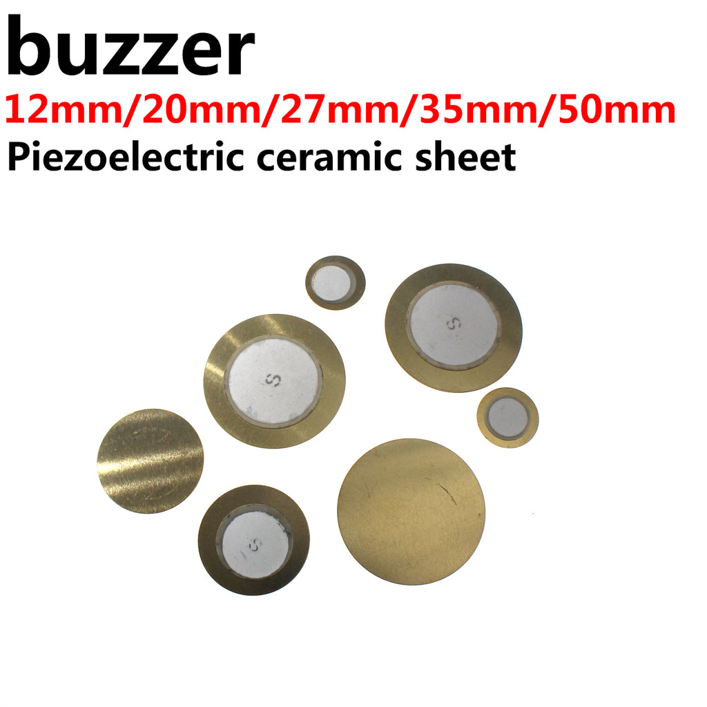 DAMO 20pcs Piezo Elements Buzzer Sounder Sensor Trigger Drum Disc Copper Piezo Speaker 12MM 20MM 27M