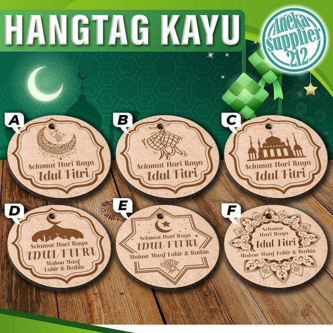 

Hangtag Kayu - Hang Tag Hampers - Aksesoris Idul Fitri - Ramadhan -2A