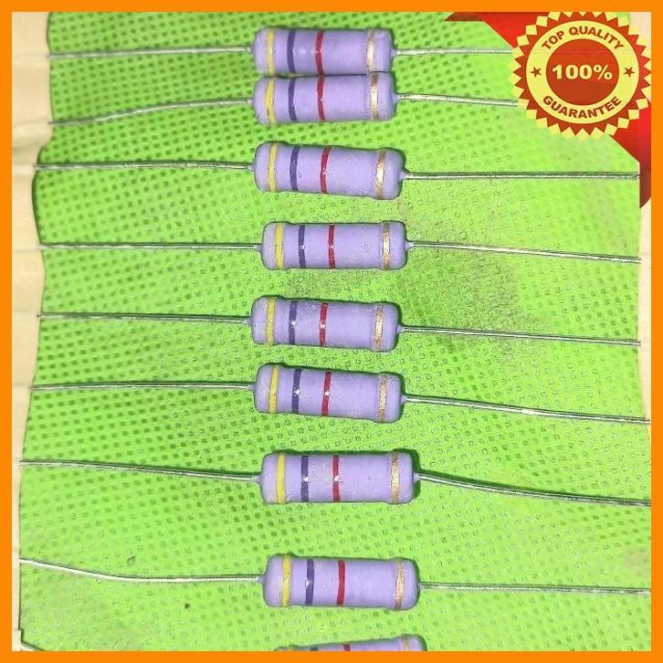 [faj] resistor 4k7 3w ungu original japan r 4.7k kilo 3 watt w 3watt 4,7k