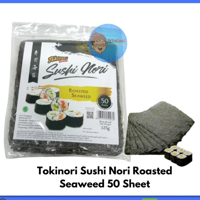 

Tokinori Sushi Nori Roasted Seaweed 50 Sheet Halal MUI Tokinori