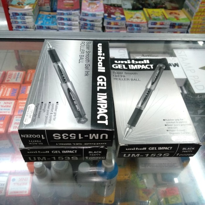 

Uniball Gel Impact 1,0 Hitam Isi 12