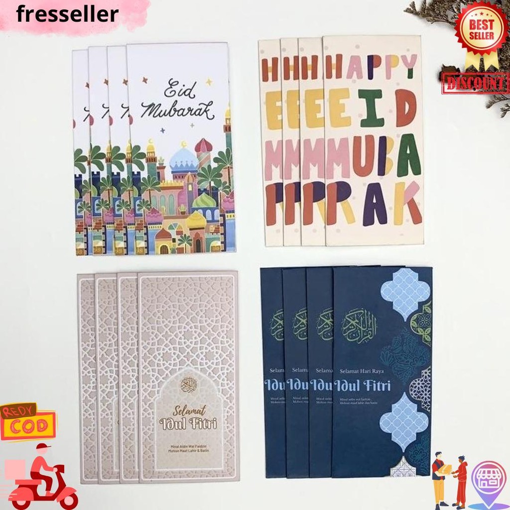 

Amlop Lebaran Premium ( Isi 80 Pcs ) Amplop Hari Raya Idul Fitri Bahan Tebal Doff D Termurah