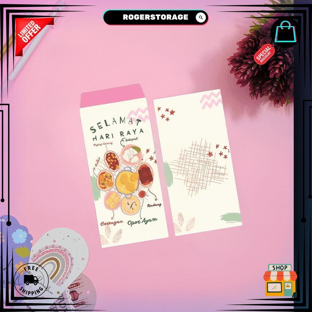 

[ Isi 30 Pcs ] Amplop Lebaran Panjang/Angpao Lebaran/Amplop Lebaran Aesthetic/Amplop Thr Idul Fitri 2025 D Promo 3.3