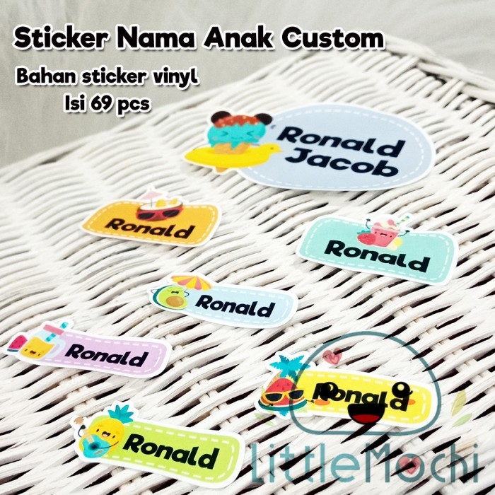 

Sale Sticker Label Nama Anak Custom / Stiker Nama Anak / Stiker Nama Tempel