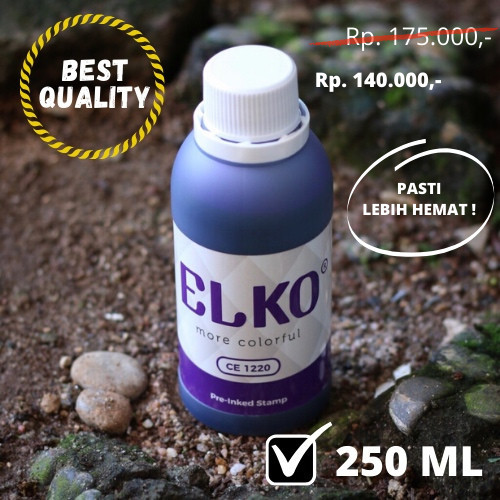 

Tinta Stempel Flash Trodat Otomatis Warna Violet 250Ml Elko Waterproof