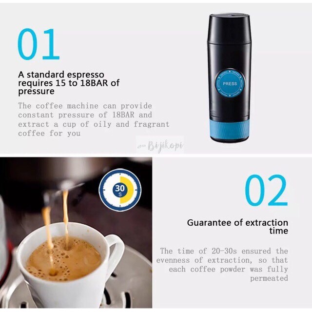 Espresso Maker Electric Mesin Espresso Elektrik Mini Portable