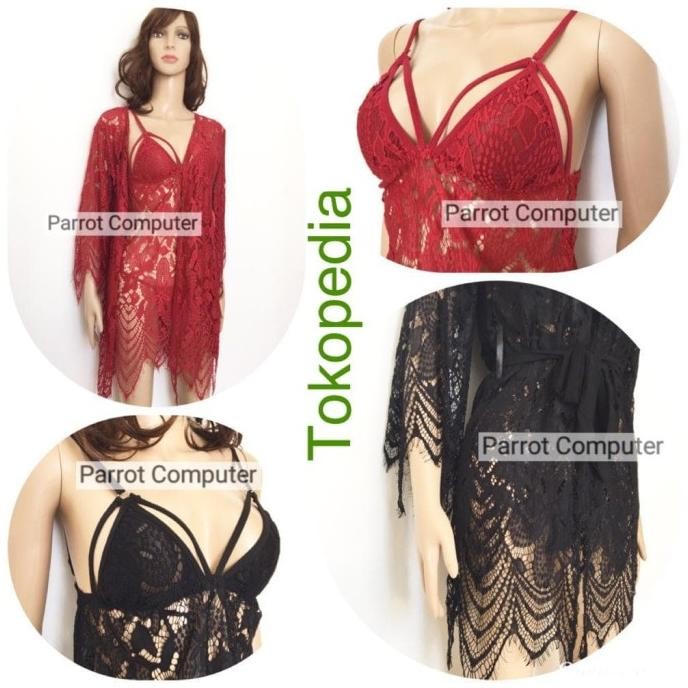 

Sexy Lingerie Kimono Wanita Nova Kg3 Lingeri Transparan Baju Tidur Original