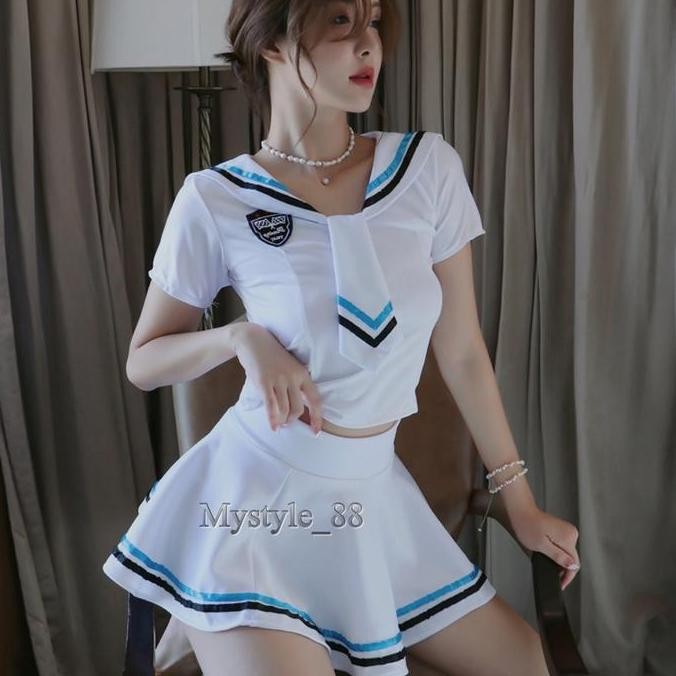 

Baju Tidur Sexy Cosplay Sailor 1446 Set Lingerie Wanita Original
