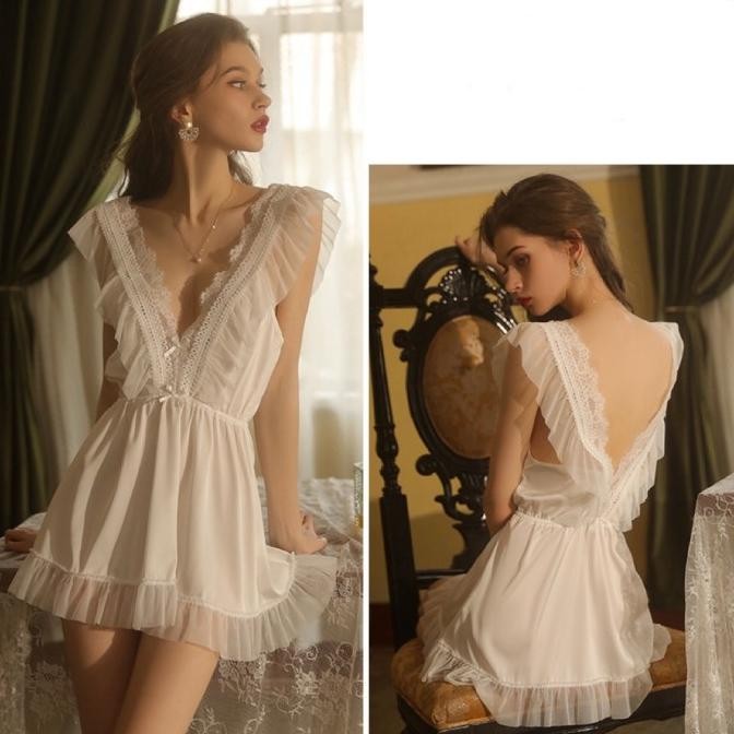 

Sexy Lingerie Set Seksi Baju Tidur Wanita Sleepwear Sl-101 Original