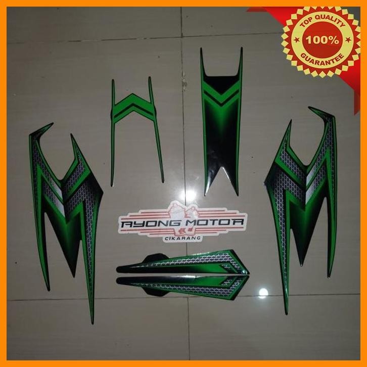 [AMC] STRIPING RX KING SE 2003 CUSTOM HITAM (HIJAU)