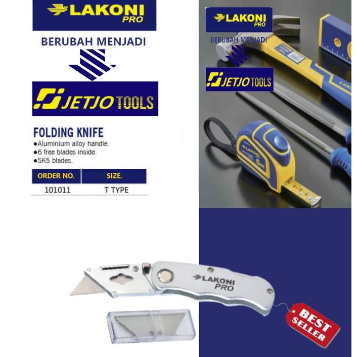 

SIAP KIRIM PISAU CUTTER / FOLDING KNIFE LAKONI PRO