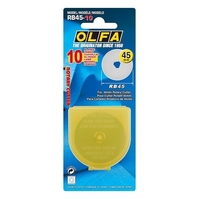

SIAP KIRIM REFILL ROTARY CUTTER 45MM RB45-10 OLFA SPARE BLADE RB-45 (10PC/PACK)