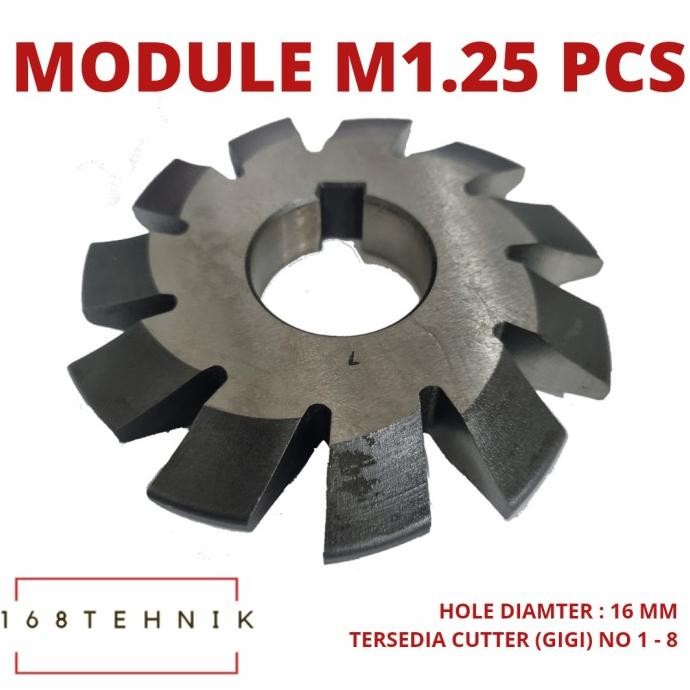

SIAP KIRIM MODULE M1.25 / MODULE GEAR MILLING CUTTER 1.25 / MODUL PISAU GIGI 1.25