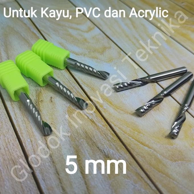

SIAP KIRIM MATA BIT PISAU CUTTER CNC ROUTER MILLING 5 5MM SINGLE FLUTE KAYU