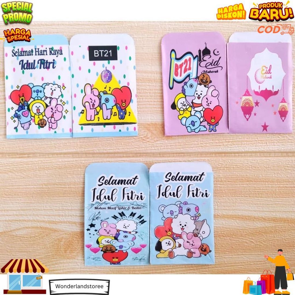 

(Isi 10 Pcs) Amplop Lebaran Kecil 1 Pack Isi 10 Pcs Karakter Lucu/Amplop Lebaran Snack |Ev D Ramadhan Sale