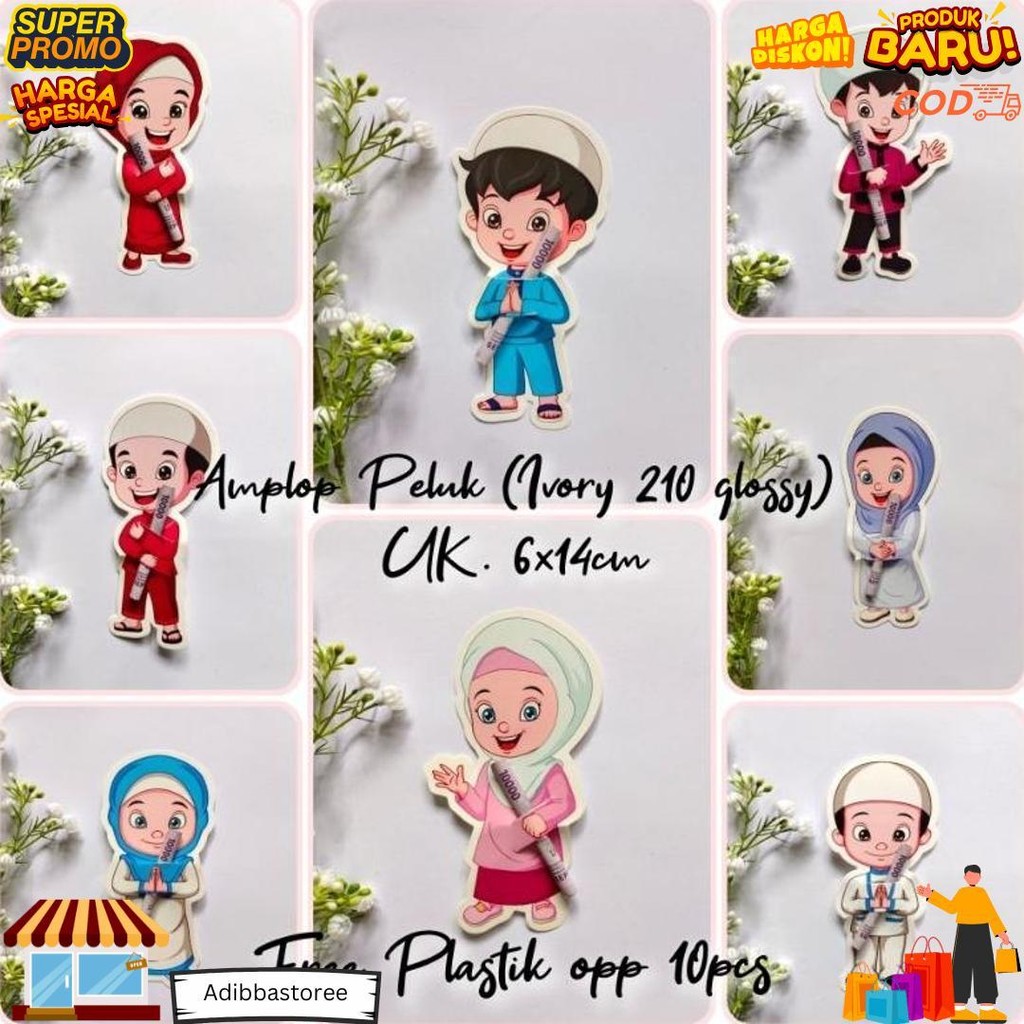 

(10Pcs) Amplop Peluk Terbaru // Free Opp D Promo 3.3