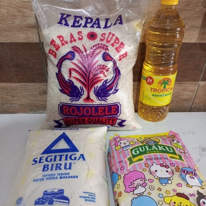 

Paket Munggahan Beras+minyak+gula+terigu