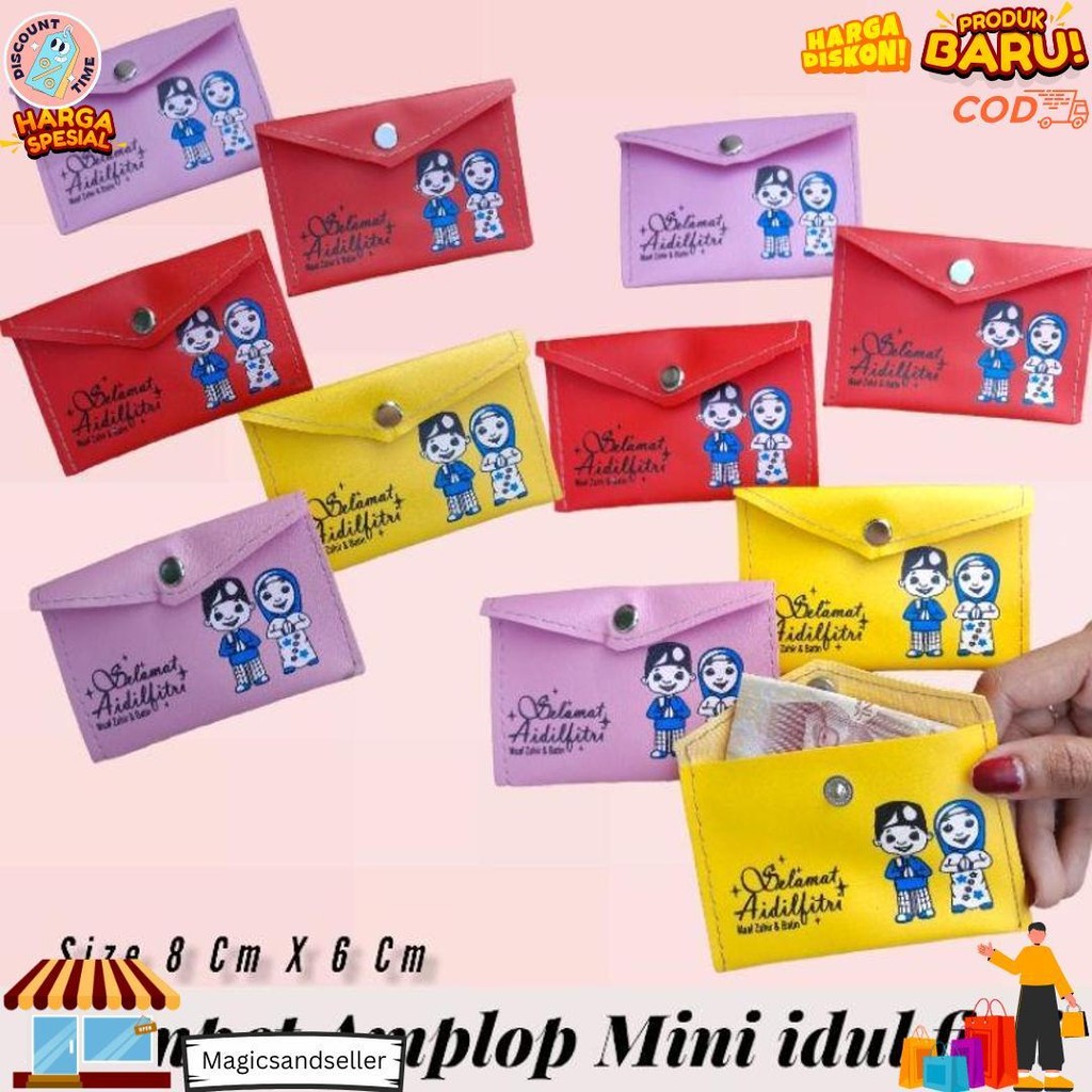 

[ 12 Pcs ]Mini Dompet Amplop Lebaran / Implek Natal Per Pac Isi 12 Pcs D Gratis Ongkir