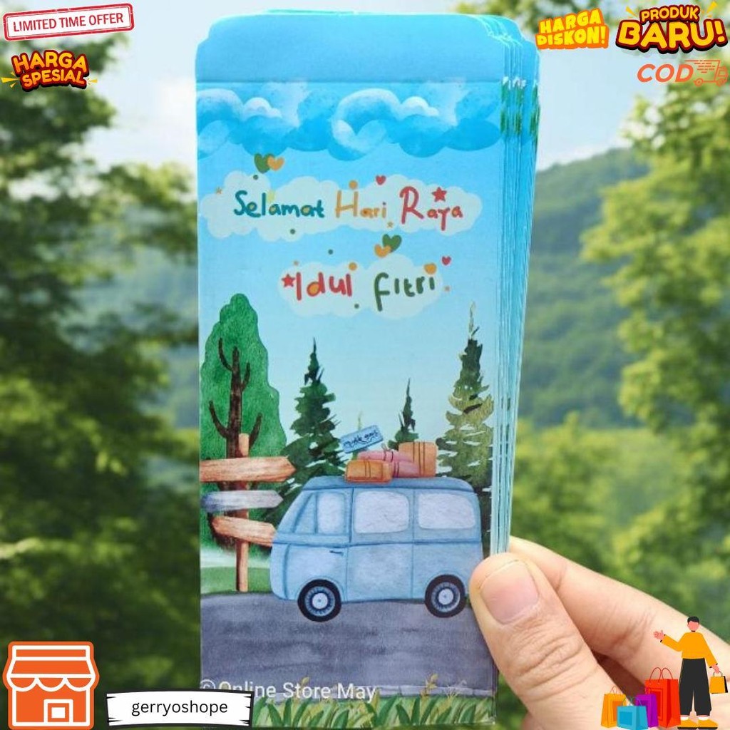 

(10 Pcs Amplop Besar) Grosir Sudah Di Lem Amplop Lebaran D Termurah