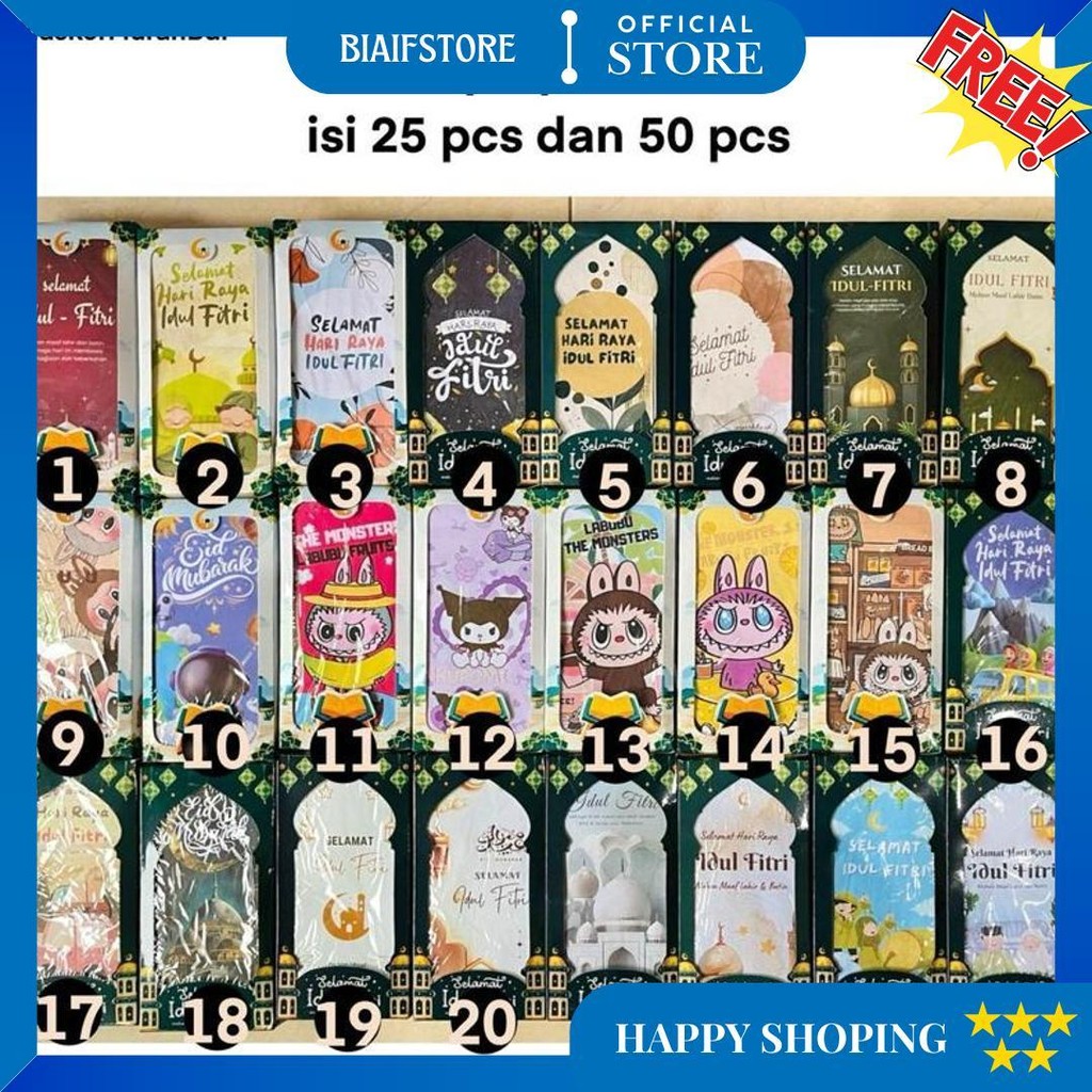 

Amplop Lebaran Hari Raya Idul Fitri 2024 Jumbo Panjang Kotak Mika Isi 50 Premium Murah Ready Stock D Gratis Ongkir