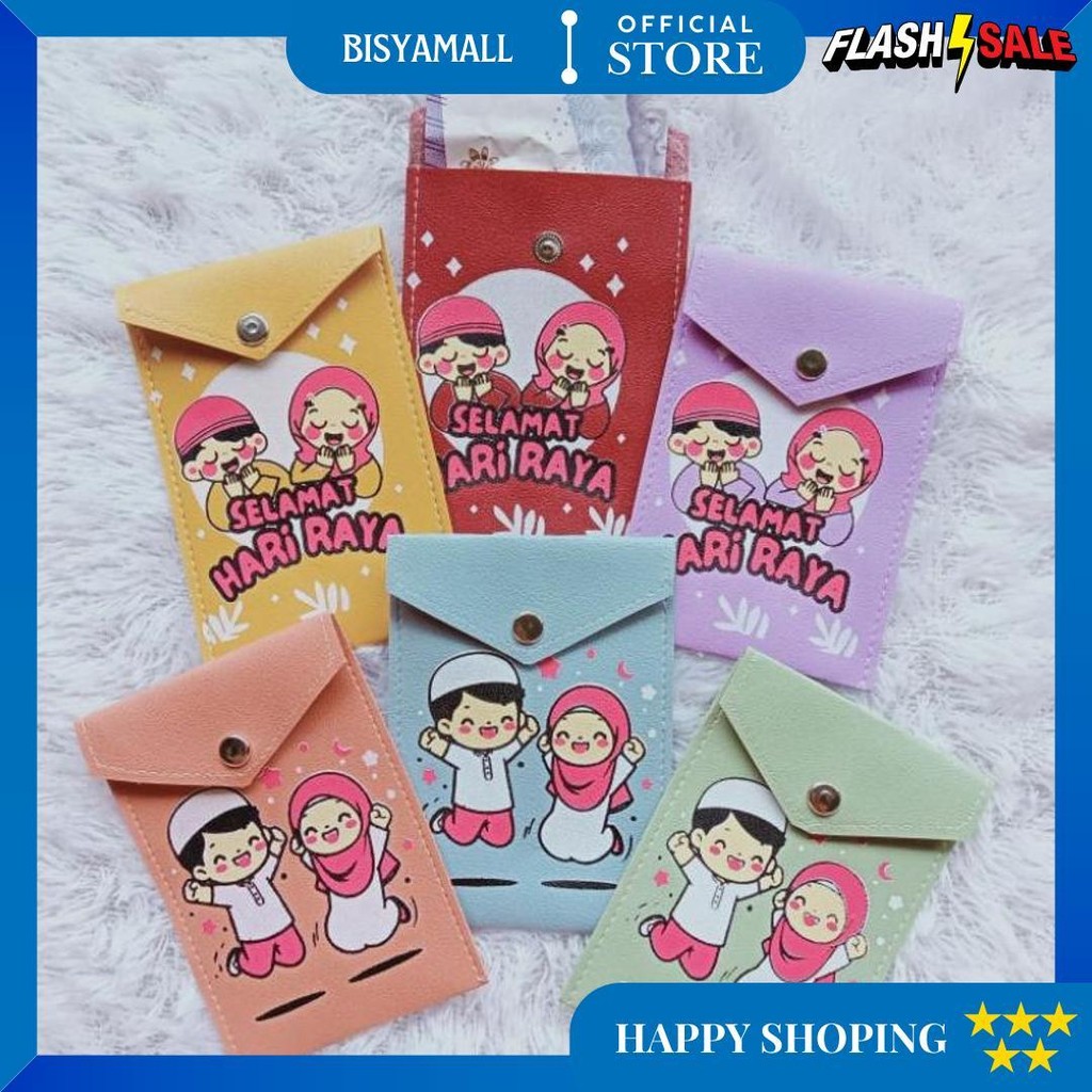

(Dpt 12Pcs) Amplop Lebaran Potrait Kancing / Angpao Lebaran Lucu D Promo 3.3