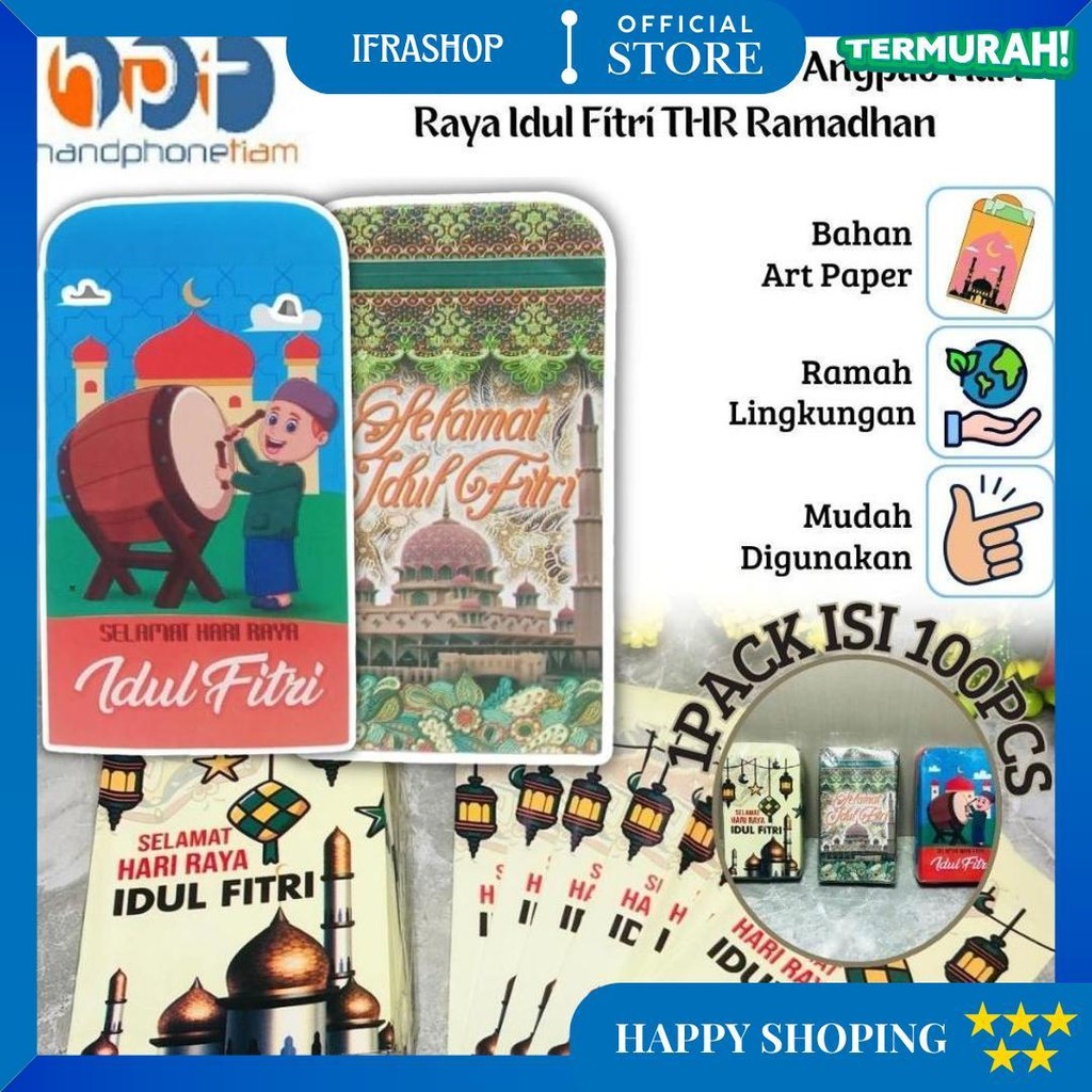 

Amplop Lebaran Isi 100Pcs Angpao Karakter Lucu Hari Raya Idul Fitri Anvelope Thr Ramadhan Eid Mubarak Berkualitas D Sale