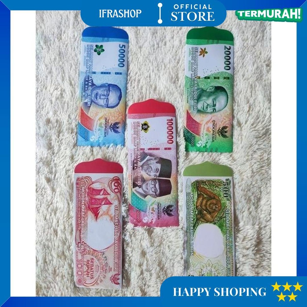 

100 Lembar Amplop Lebaran Idul Fitri Ukuran Panjang Besar D Promo 3.3