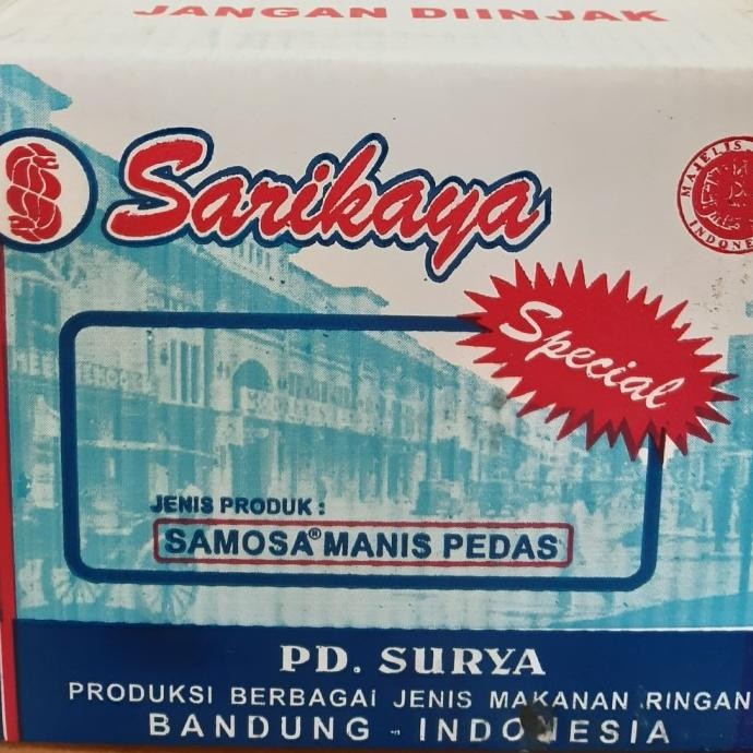 

Murah Samosa Sarikaya Pedas Isi 3Kg