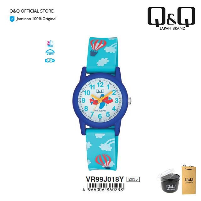 Q&Q QnQ QQ Original Arloji Jam Tangan Anak Lucu Motif Analog - VR99 VR99J Tahan Air