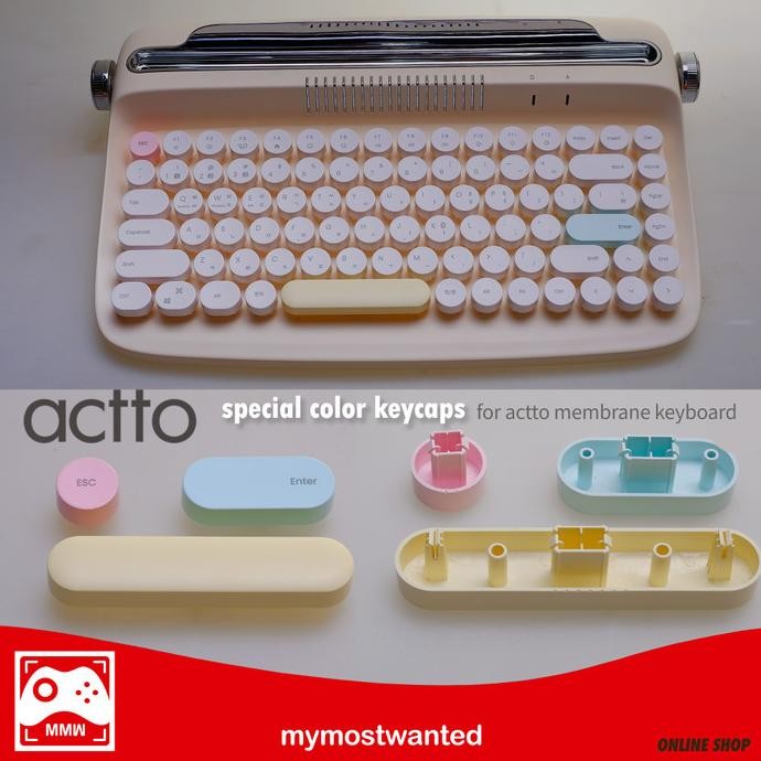 Miliki 3 Custom Macaron Keycaps For Actto Membrane Keyboards