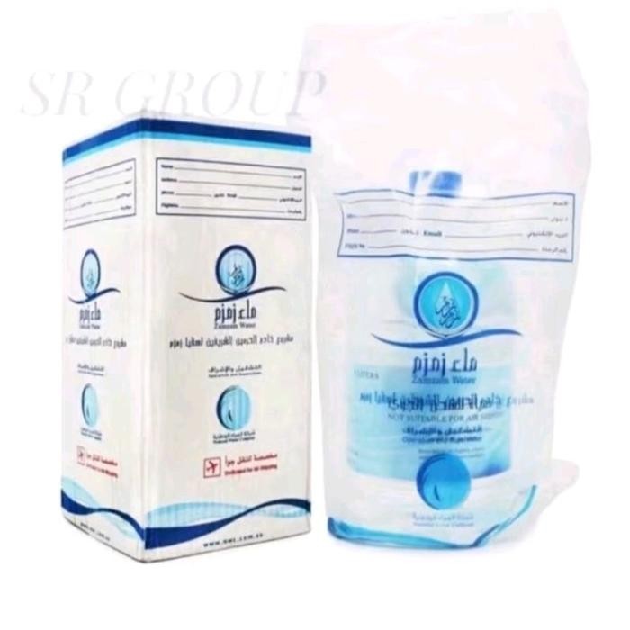 

terbaru !!! air zam~zam 5 liter non barcode air zam~zam original water herbal ready