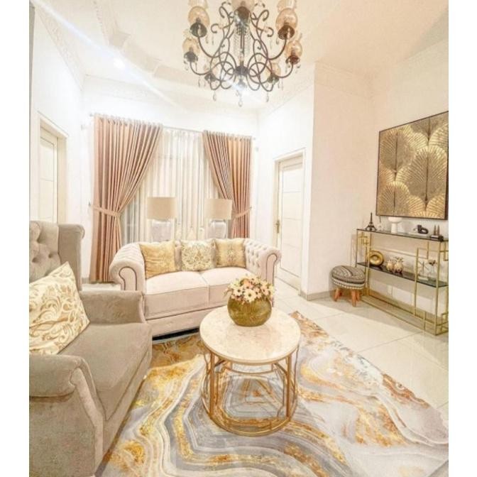 Karpet Jumbo Marble Estetik Dekorasi Ruang Tamu