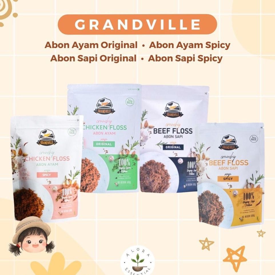 

Grandville Abon Api Ayam Crunchy Abon Ana Non Mg Halal Mpai 100Gr