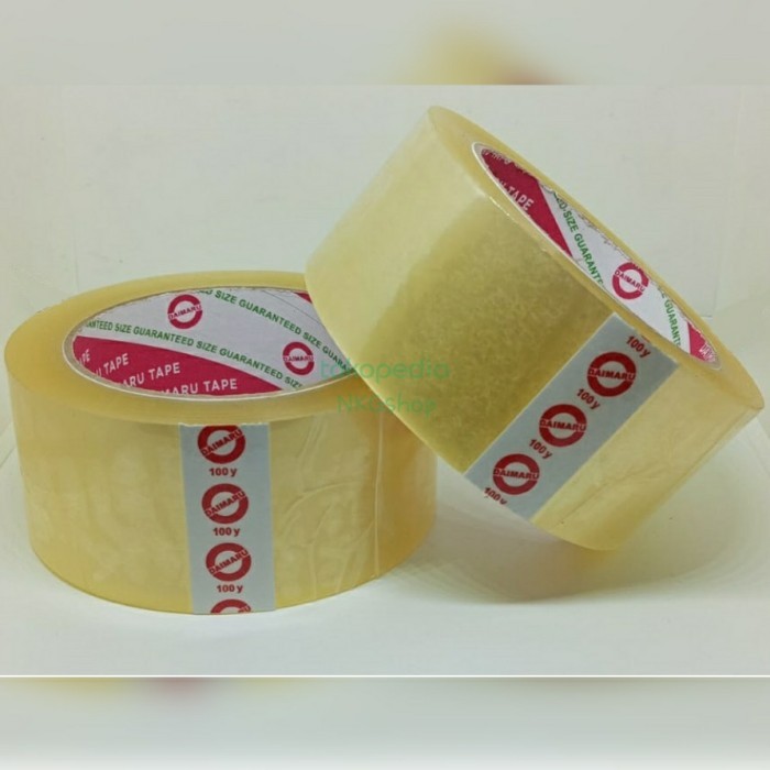 

LAKBAN DAIMARU/OPP DAIMARU 48MMX L100Y, ORIGINAL&TERMURAH(1DUS=72ROLL)