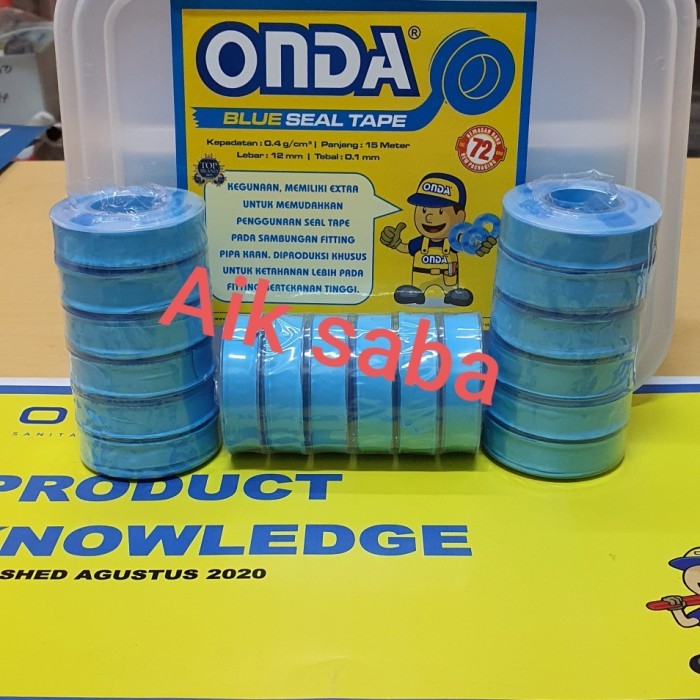 

SEAL TAPE ONDA WARNA BIRU 12MM / ISOLASI BIRU/1 BOX