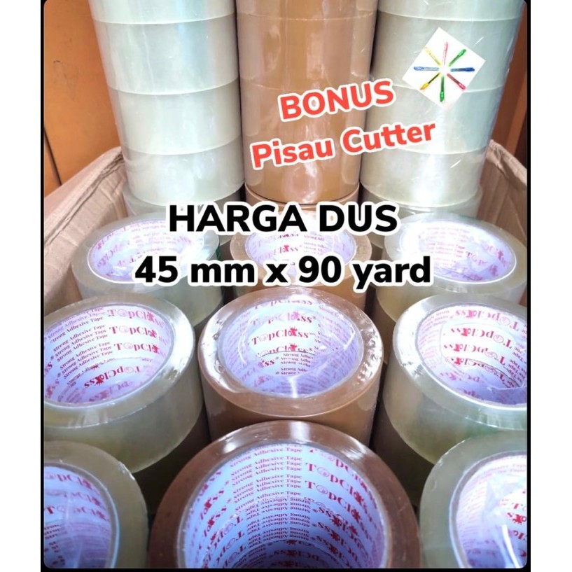 

LAKBAN BENING / COKLAT 2" (45 MM X 90Y) HARGA DUSAN SUPER MURAH