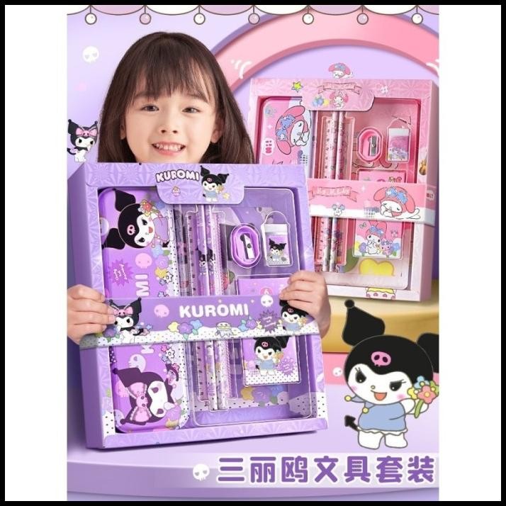 

Kotak Pensil Study Set 7In1 Kuromi Sanrio