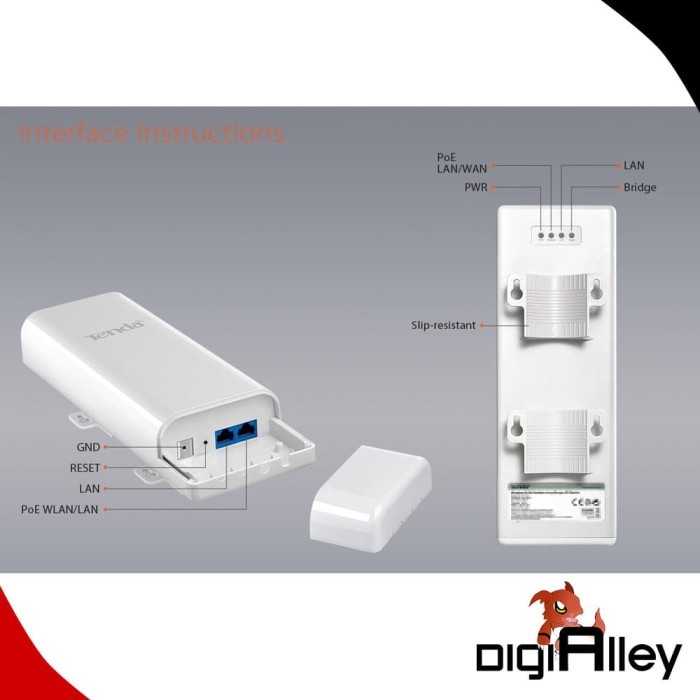 Tenda O3 Wireless Outdoor Point To Point Router 5KM Extender 2.4Ghz
