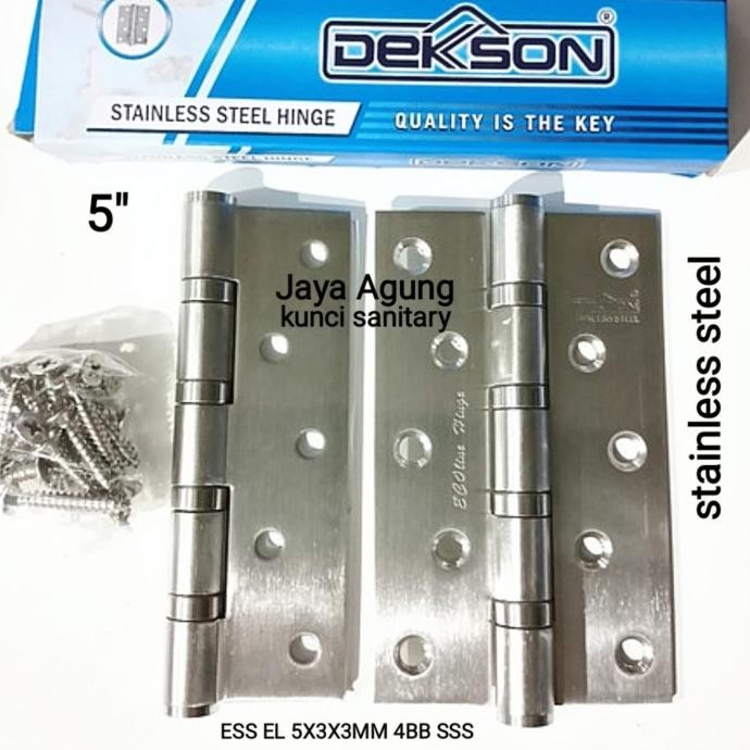 NEW ENGSEL DEKSON 5"3"3MMX4BB ECOLINE/ENGSEL PINTU/ HINGE DEKSON 5 INCH